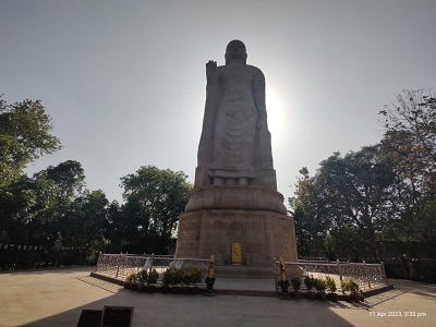 The 80 Feet Buddha Statue in Sarnath